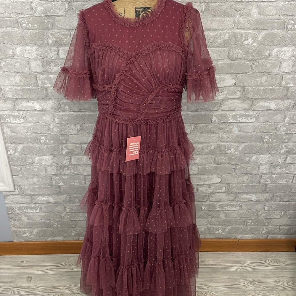 Ivy City Whimsical Dress In Mulberry